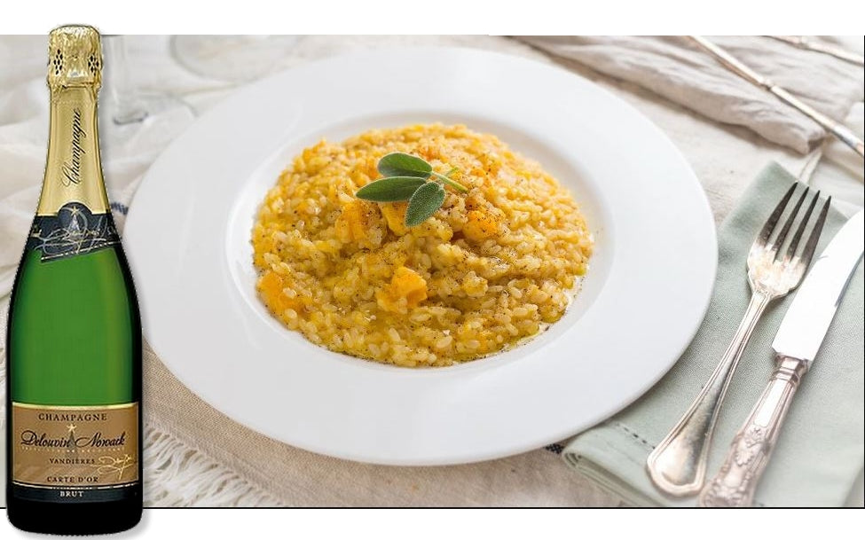 RISOTTO ZUCCA E CHAMPAGNE