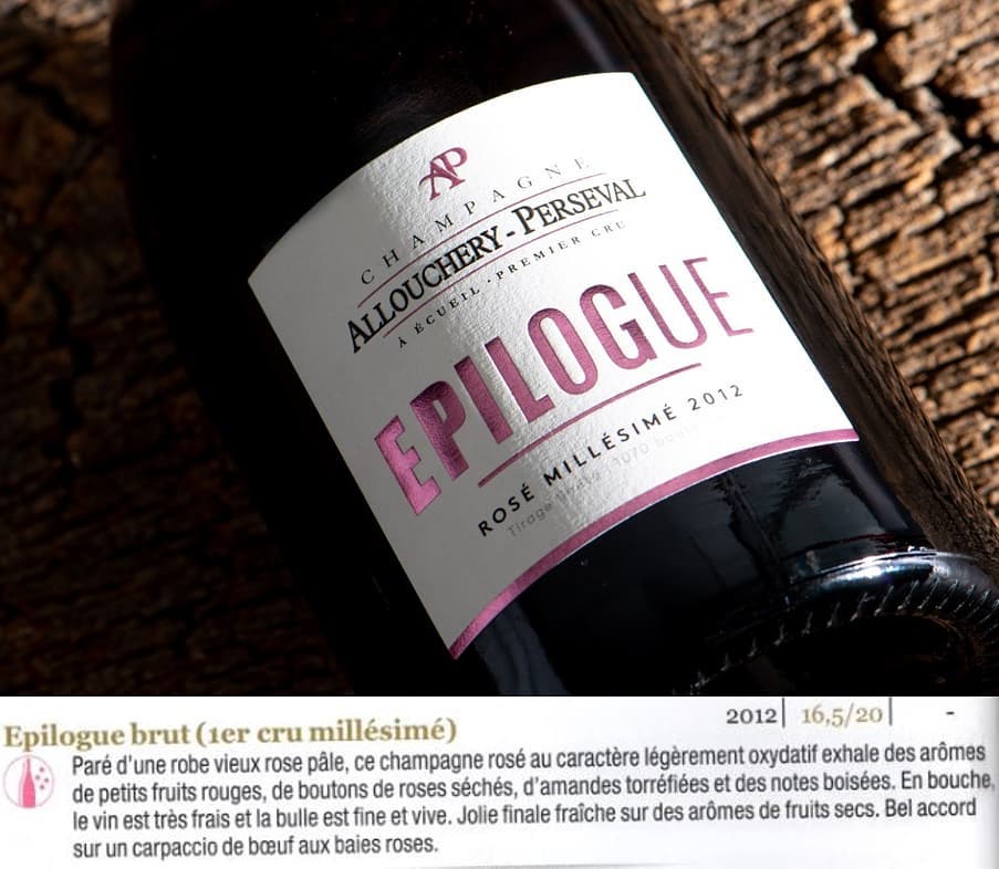 Champagne Extra Brut Epilogue Rosé 2013 Premier Cru Allouchery-Perseval