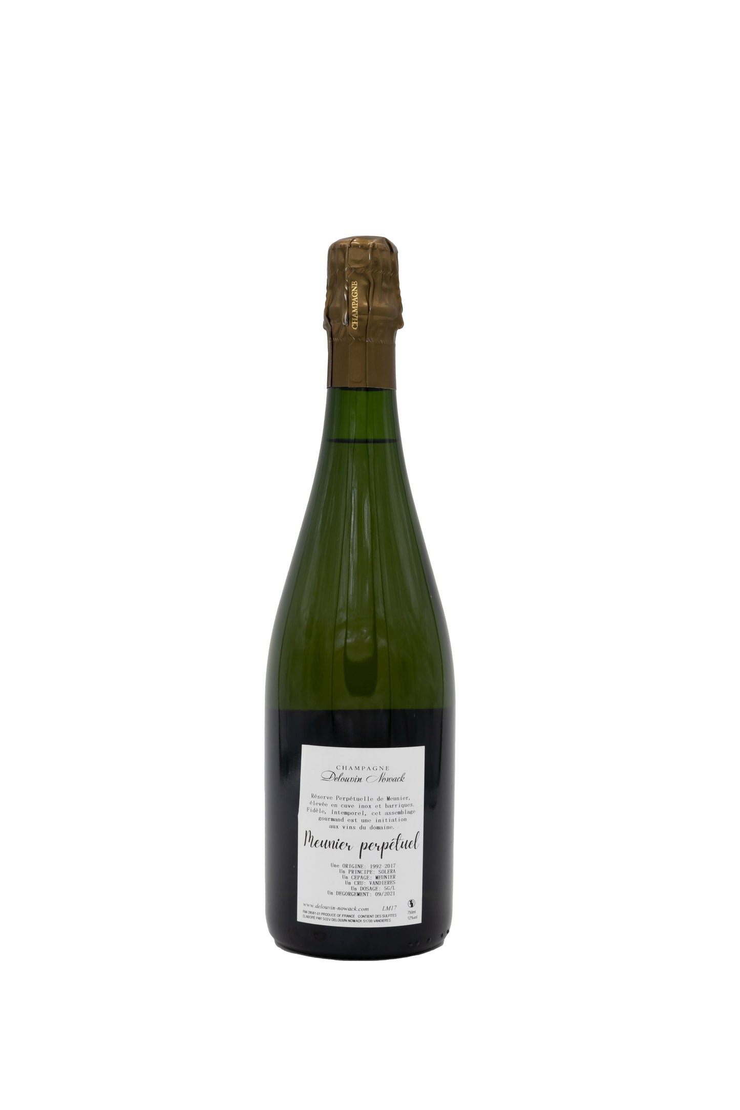 Champagne Extra Brut Meunier Pérpetuel Famille Delouvin