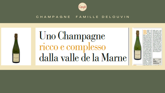 Articolo firmato da Andrea Grignaffini sulla Gazzetta di Parma, ci immergiamo a Vandières, con lo  Champagne Extra Brut Meunier Pérpetuel Famille Delouvin.